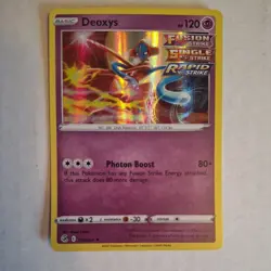 Pokemon - Deoxys - 120/264 - Holo Rare - Sword & Shield - Fusion Strike - NM/M - Image 3