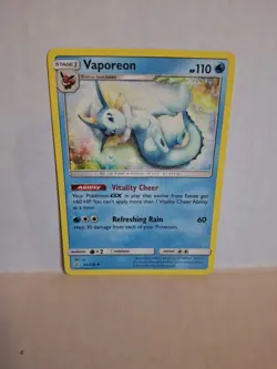 Pokemon Vaporeon 42/236 Cosmic Eclipse Uncommon Non Holo NM - Image 1