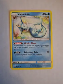 Pokemon Vaporeon 42/236 Cosmic Eclipse Uncommon Non Holo NM - Image 3
