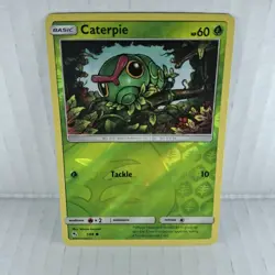 Caterpie 1/68 Hidden Fates Reverse Holo Pokemon TCG NM Fast Shipping - Image 1