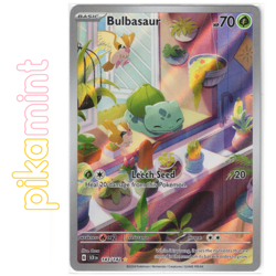 POKEMON CARDS BULBASAUR 143/142 IR SV07: Stellar Crown IR Holo Secret Rare NM - Image 1