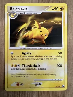 Raichu 45/100 - 2008 Diamond & Pearl Majestic Dawn Pokemon Card - NM - Image 1