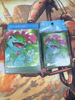 POKEMON CENTER JAPAN EXCLUSIVE CARD SLEEVES VENUSAUR IVYSAUR BULBASAUR + Box 4521329266206 - Image 1