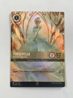 Cinderella, Ballroom Sensation 205/204 - Enchanted Lorcana TCG card - Image 1