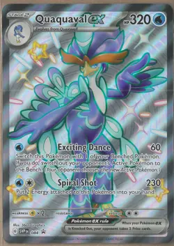 Quaquaval EX OVERSIZE JUMBO Promo - SVP 084 SHINY Full Art Pokemon Card - Image 1