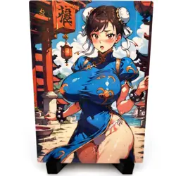 Street Fighter Chun-Li Sexy Anime Waifu Girl Doujin Lewd Goddess Story Art Card - Image 3