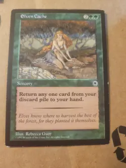 Elven Cache - MTG - Portal Magic 1997 English (Rebecca Guay) LP BULK DISCOUNT - Image 1