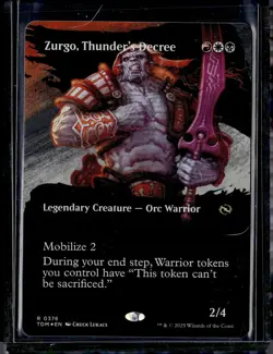 Zurgo, Thunder's Decree (Borderless) - 376 - Foil - TDM - NM - MTG - Image 1