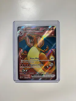Pokemon TCG Charizard EX Full Art Scarlet & Violet Holo Card 183/165 Ultra Rare - Image 1
