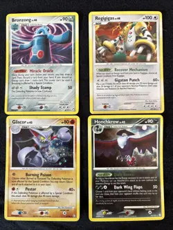 2007-2008 Pokemon Mid Era Holo Rare Lot Regigigas Gliscor Honchkrow Bronzo DPBP - Image 1