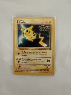 Pikachu #4 - WOTC WB The First Movie Black Star Promo Pokemon TCG LP - Image 1