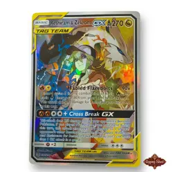 Pokemon TCG Reshiram & Zekrom GX 259/236 Secret Rare Cosmic Eclipse NMM TAG TEAM - Image 1