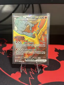 Pokemon TCG Team Rockets Moltres EX#208/182 Destined Rivals Stamped - Image 1