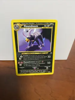 Houndoom 23/75 Rare Neo Discovery Vintage 2001 Pokemon TCG - Image 1