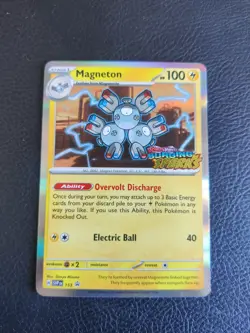 Pokemon TCG - Magneton Surging Sparks Stamped Pre Release Promo SVP153 - Image 1