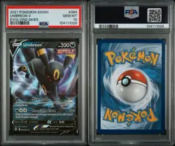 2021 Pokemon SWSH Evolving Skies Umbreon V 094/203 PSA 10 Gem Mint - Image 1