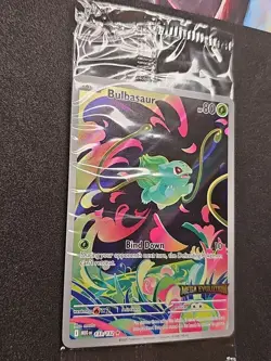 Pokemon Mega Evolution Bulbasaur Stamped Promo 133/132 Illustration Rare Sealed - Image 2