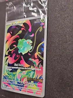 Pokemon Mega Evolution Bulbasaur Stamped Promo 133/132 Illustration Rare Sealed - Image 3