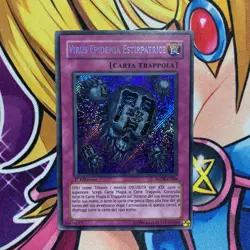 Yugioh! Eradicator Epidemic Virus FOTB-IT068 Italian 1st Edition Secret Rare MP - Image 1