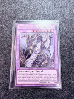 YUGIOH THUNDER DRAGON COLOSSUS ULTIMATE RARE OP10-EN001 NEAR MINT - Image 1