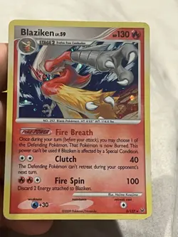 Blaziken - 3/127 - Holo Rare Platinum Base DP Set - Pokemon Card - MP - Image 1