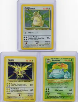 Pokemon Base Set Holo Lot (9 Cards) Venusaur Mewtwo Zapdos WOTC Vintage - Image 3