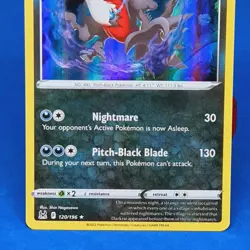 Darkrai Holo Rare 120/196 Lost Origin Pokemon Card Tcg Ccg 2022 - Image 4
