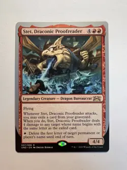 Stet, Draconic Proofreader - MTG Unsanctioned - NM - Image 1