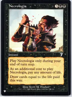 MTG The List Reprints #149 Necrologia - Image 1