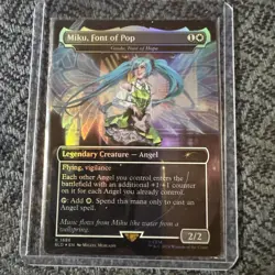 MTG Miku, Font of Pop - Giada, Font of Hope RAINBOW FOIL Secret Lair 1586 NM - Image 1