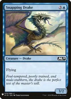 [MTG] Snapping Drake (M19-75) (PLST) LP-HP - Image 1