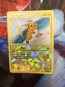 Pokemon TCG Raichu POP Series Promos 9 3/17 Rare Cracked Ice Holo - Image 1