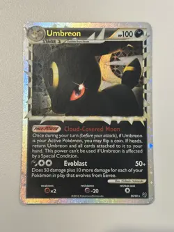 Pokemon TCG Umbreon Prime Undaunted 86/90 Holo Holo Rare Prime - Image 1