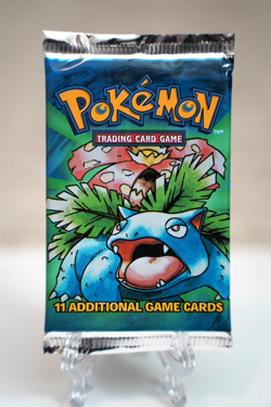 Pokemon Base Set Booster Pack Unlimited Venusaur Art WOTC TCG Vintage Sealed - Image 1
