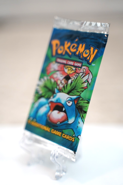 Pokemon Base Set Booster Pack Unlimited Venusaur Art WOTC TCG Vintage Sealed - Image 3