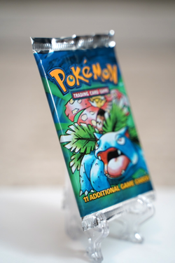 Pokemon Base Set Booster Pack Unlimited Venusaur Art WOTC TCG Vintage Sealed - Image 4