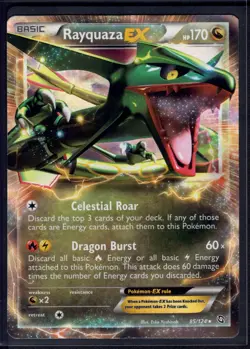 Rayquaza EX 85/124 Holo Rare EX Dragons Exalted Pokemon Lightly Played - Image 1