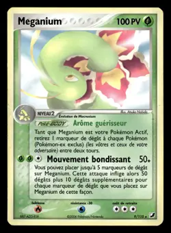 Carte Pokemon MEGANIUM 9/115 EX Forces Cachees VF FR - Image 1