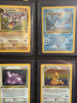 1st Edition Fossil 100% Complete Master Set 62/62 1999 Pokemon NM Condition! - Image 1