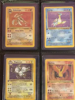 1st Edition Fossil 100% Complete Master Set 62/62 1999 Pokemon NM Condition! - Image 4