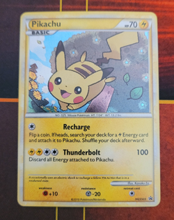 Pikachu HGSS03 Pokemon TCG: 2010 HGSS Black Star Promo holo - Image 1