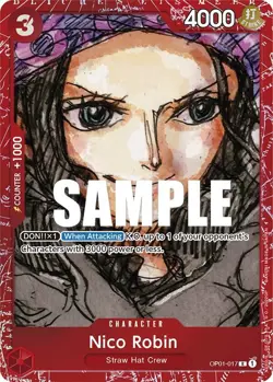 Nico Robin Premium Collection FILM RED Edition OP01-017 English One Piece - Image 1