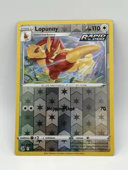 Lopunny 213/264 - Pokemon Card Fusion Strike Reverse HOLO - Image 1