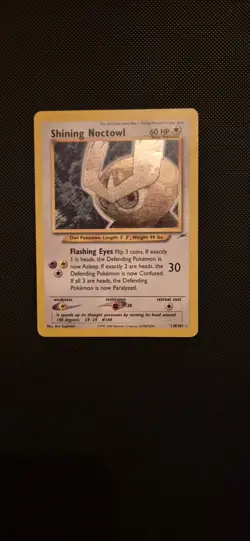 Pokemon TCG - Shining Noctowl 110/105 - Neo Destiny - Shining Holo Card - Image 1