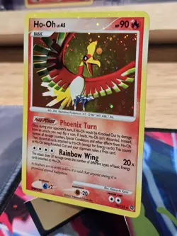 Holo Bleed Secret Wonders 2007 Ho-Oh LV.45 Swirl Holographic Card #10/132 Nm/lp - Image 2
