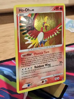 Holo Bleed Secret Wonders 2007 Ho-Oh LV.45 Swirl Holographic Card #10/132 Nm/lp - Image 4