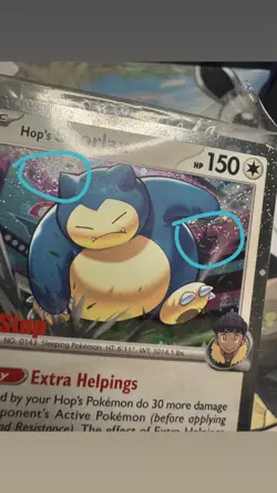 DOUBLE SWIRL Pokemon Hop's Snorlax Card 117/159 GameStop Promo Sealed UK SELLER - Image 1