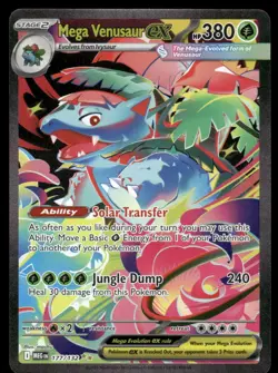 Pokemon Cards Mega Venusaur ex 177/132 Mega Evolution NM - Image 1