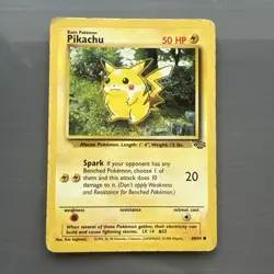 Pikachu 60/64 | Base Set Jungle | Non Holo Pokemon Card LP | Read Description - Image 1