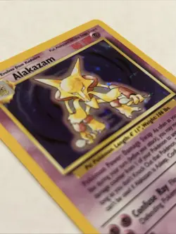 Alakazam Holo Base Set 1/102 Pokemon Card - LP WOTC - Image 3